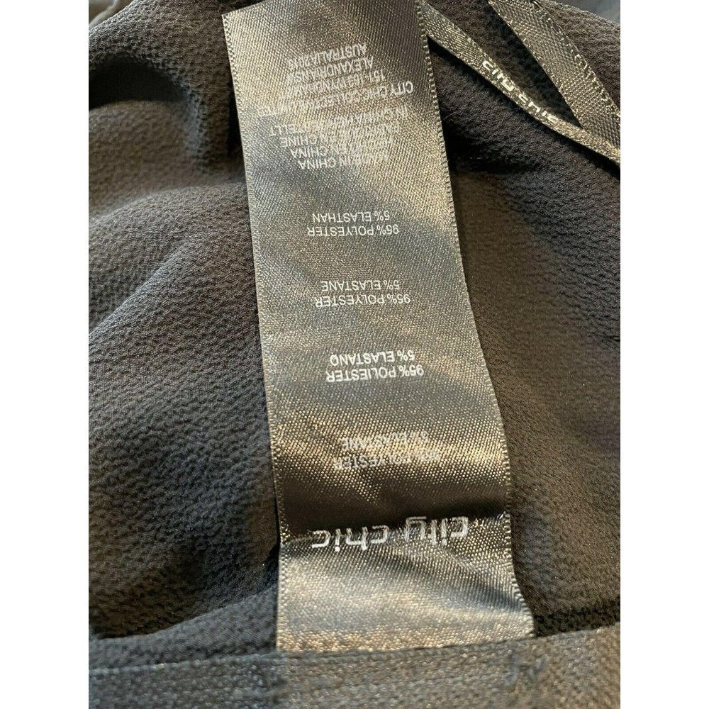 City Chic Black Crepe Dress Pants Wide Leg 16 NWT - Picture 5 of 5